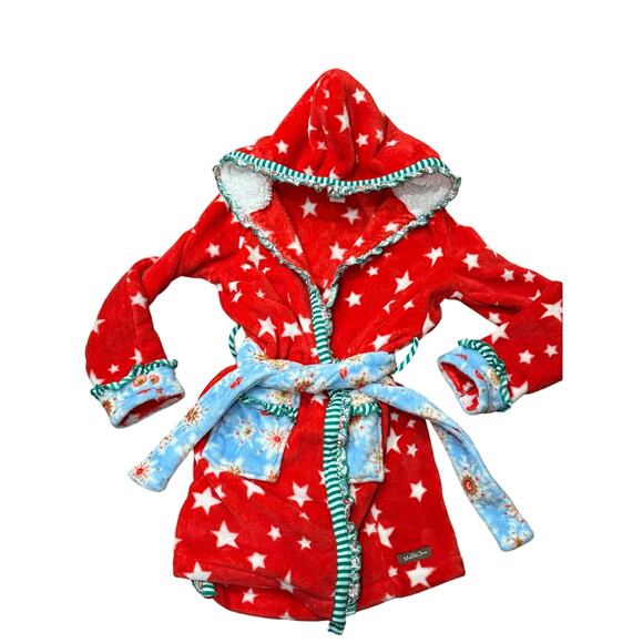 Matilda Jane ' Evening In Christmas ' Hooded Robe Size 8–10 Holiday 2017 GUC - Picture 7 of 9